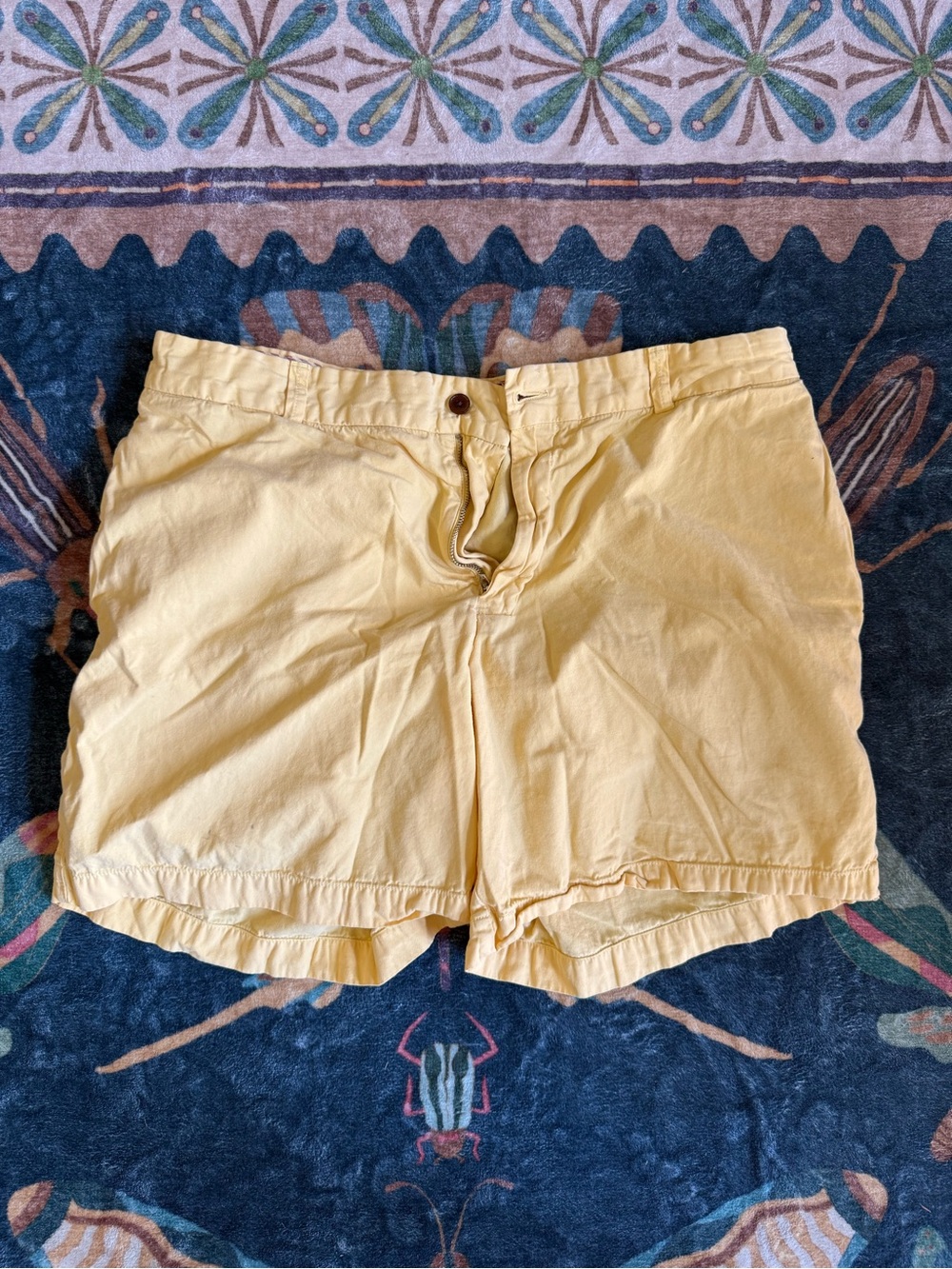 Southern Proper Pale Yellow Cotton club Shorts